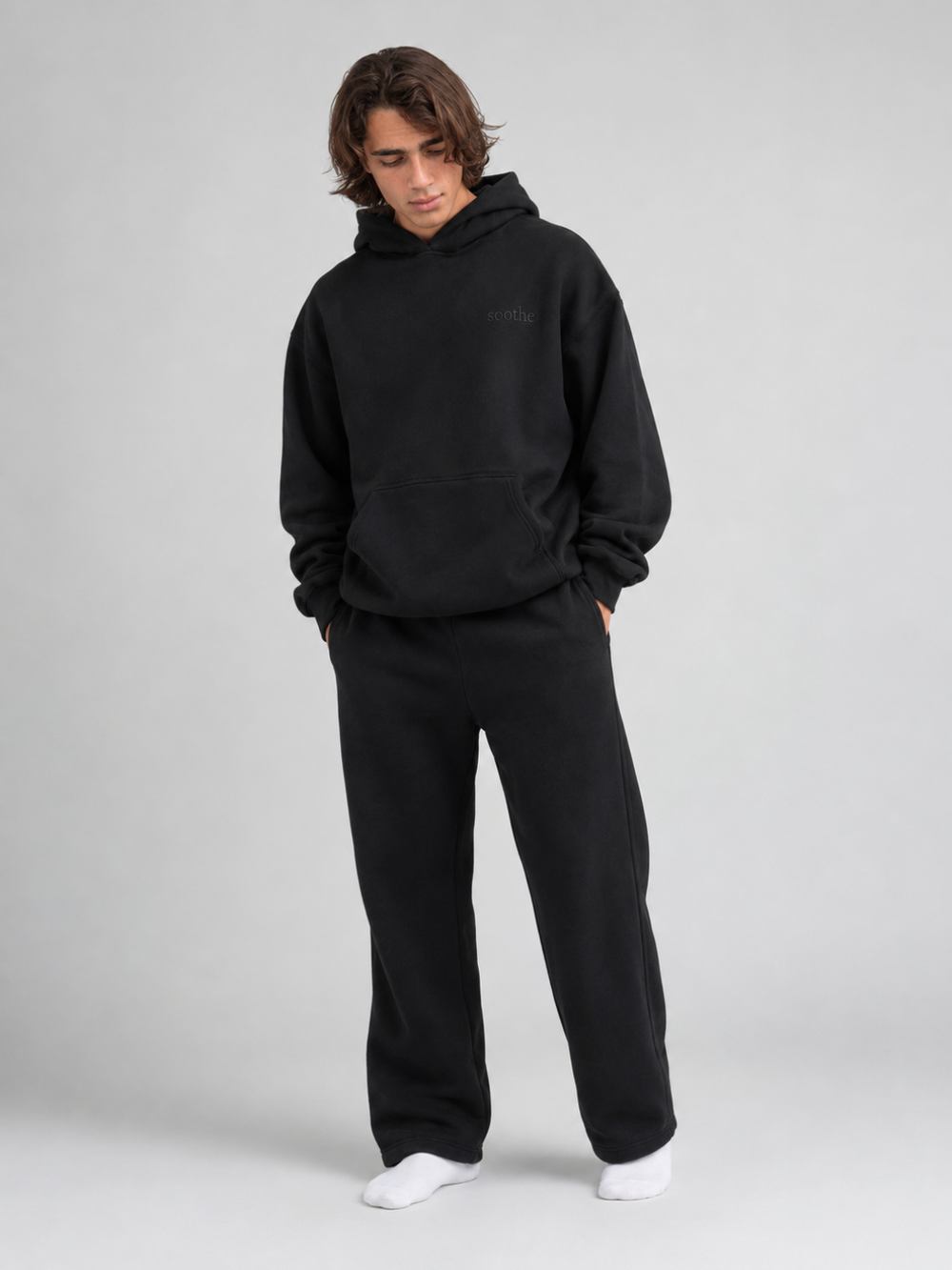 Black male standing